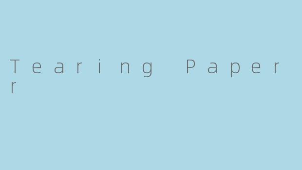 Tearing Paper Asmr
